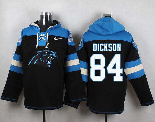 Nike Panthers #84 Ed Dickson Black Player Pullover NFL Hoodie